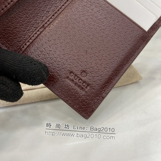Gucci專櫃古馳最新款飾GG細節長款卡片夾卡包 jh2301型號：768249